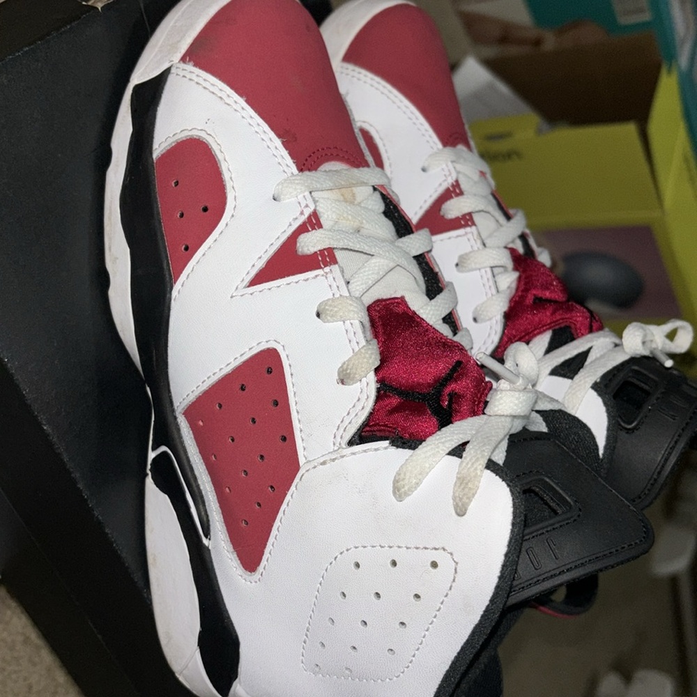 Nike Jordan carmine jordans 6s size 2.5y - Picture 2 of 3